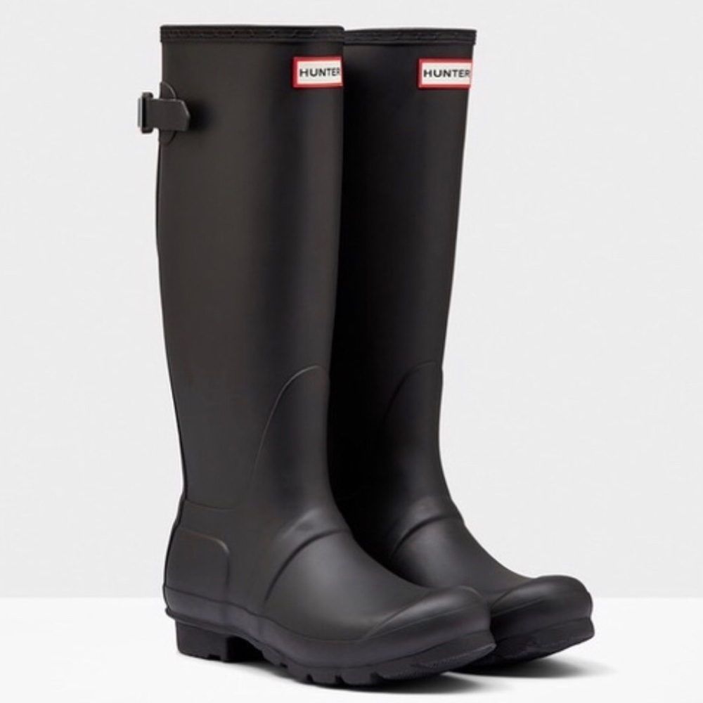 Lightly worn Hunter rain boots